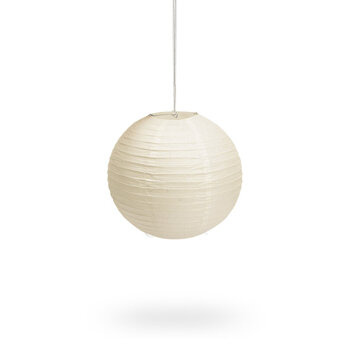 Lampion Papierowa Kula 20 cm Ecru – Dekoracja na Przyjęcia i Wesela