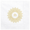 Serwetki I Komunia Święta - IHS złote 20szt