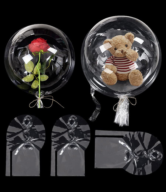 Balon BOBO krystaliczny 65cm SZEROKI kołnierz