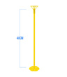 Stojak do balonów 40cm - żółty