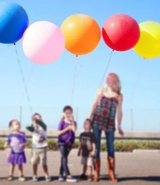 Balon lateksowy GIGANT 1m - czerwony