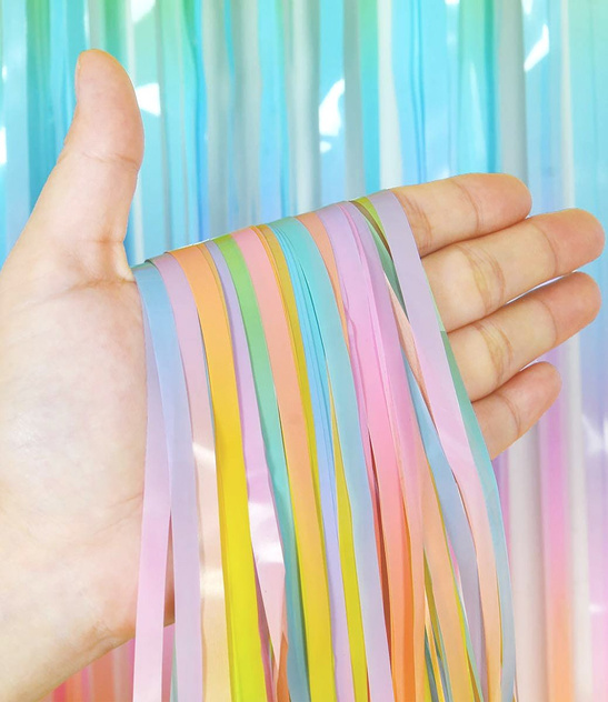 Kurtyna dekoracyjna Premium - tęczowa