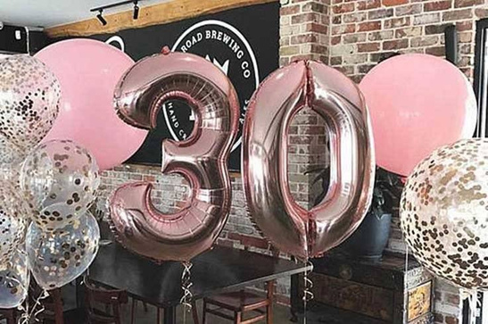 Balon foliowy 100cm - złota litera M