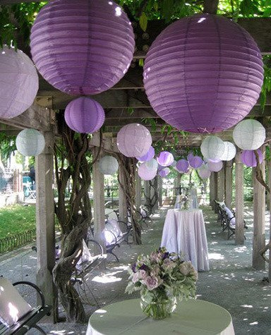 Lampion papierowy biały 30 cm – dekoracja na wesele, urodziny i eventy