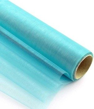 Materiał ORGANZA 36cmx9m - miętowy
