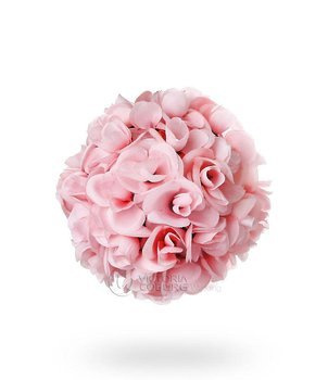 Kwiatowa kula 25cm - różowa