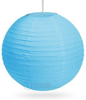 Lampion papierowy KULA 60cm  - niebieski