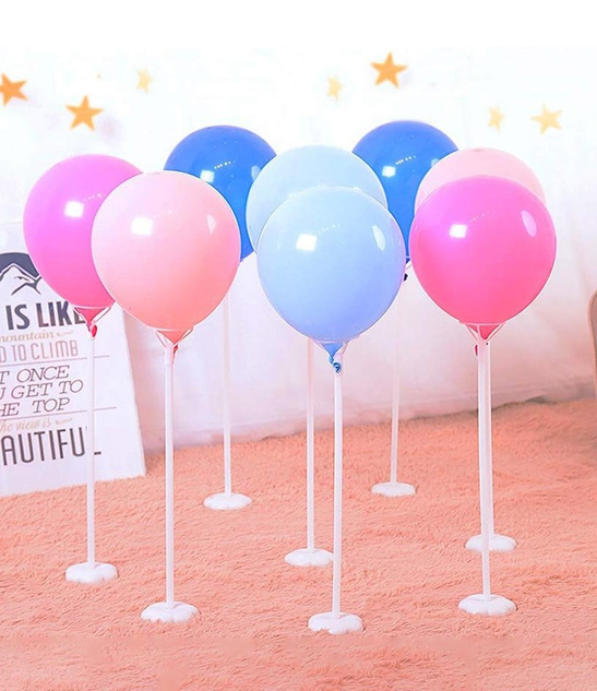 Stojak do balonów 40cm - żółty