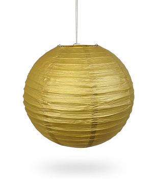 Lampion papierowy KULA – 40 cm, złoty