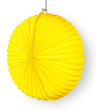 Lampion AKORDEON 40cm - żółty