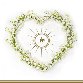 Serwetki serce IHS - 20szt