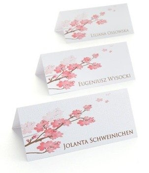 Wizytówka personalizowana - kwiat wiśni