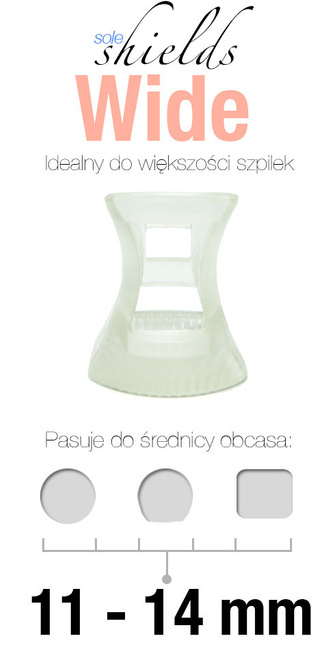 Osłonki na obcasy SOLE SHIELDS 11-14mm - 4 szt.