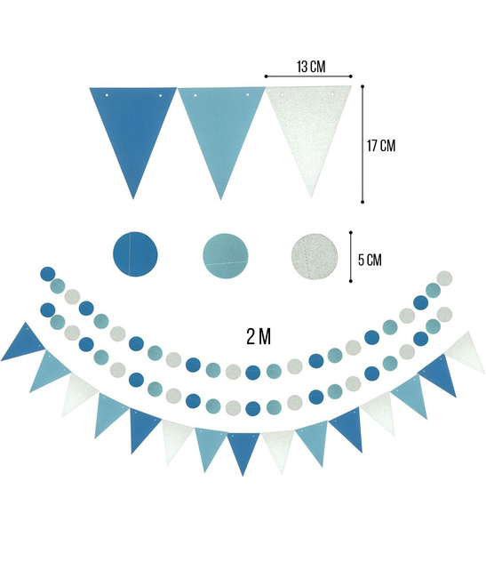 Zestaw imprezowy niebieski DUŻY