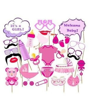 Gadżety do FOTOBUDKI GIRL - 27 szt