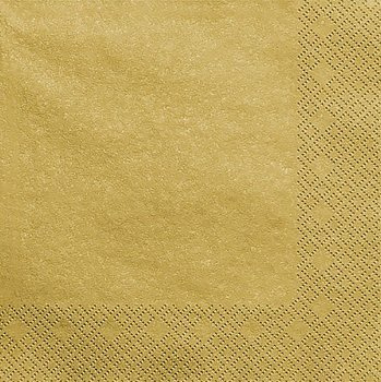 Serwetki papierowe złote 33x33 cm – 20 szt. • eleganckie dekoracyjne