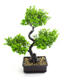 Bonsai Sztuczne Drzewko zielone listki