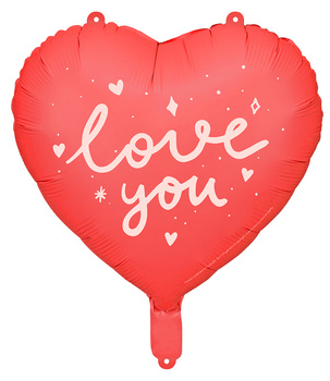 Balon Foliowy Serce I Love You 45 cm – Walentynki, Ślub, Dekoracja