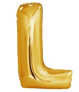 Balon foliowy 100cm - złota litera L