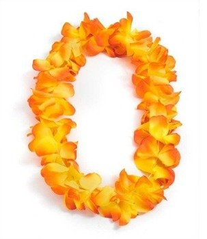 HAWAJSKI naszyjnik girlanda - pomarańcz