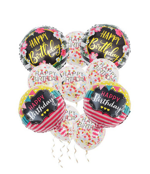 Urodzinowy zestaw balonów 10szt.