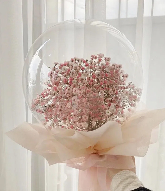 Balon BOBO krystaliczny 65cm SZEROKI kołnierz