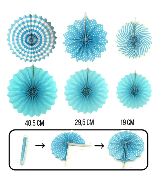 Zestaw imprezowy niebieski DUŻY