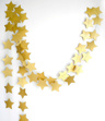 Girlandy papierowe - GWIAZDKI ZŁOTE 4,5M