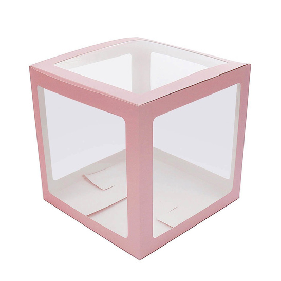 Pudełka dekoracyjne z napisem LOVE - różowe