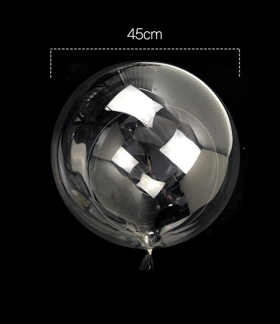 Balon BOBO 45 cm Transparentny – Krystaliczny Dekoracyjny na Hel