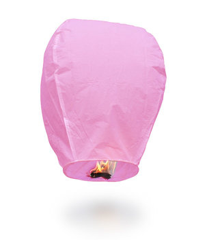 Lampion latający SkyWish - różowy