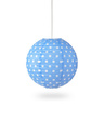Lampion KULA papier DOT 30cm - niebieski