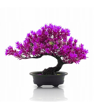 Eleganckie, sztuczne drzewko bonsai fuksja