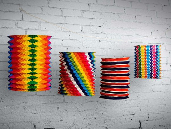 Lampion AKORDEON cylinder - 20cm