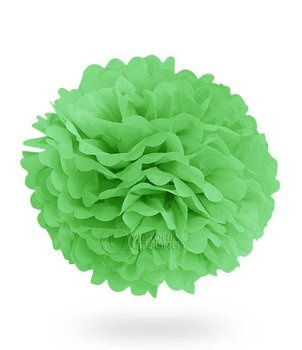 Pompon z bibuły KULA 40cm  -zielony