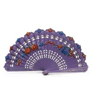Wachlarz FLAMENCO FLOWER - liliowy