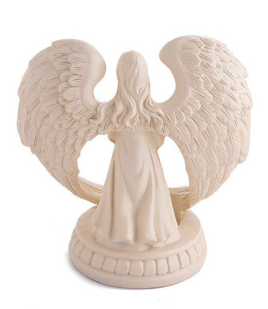 Świecznik gipsowy Anioł - 15,5cm