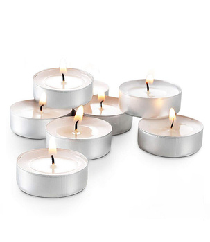 Świeczka bezzapachowa tealight 38 mm, 4 godz. palenia, 10 szt.