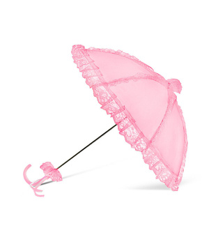 Parasolka z koronką BRIDGET - różowa
