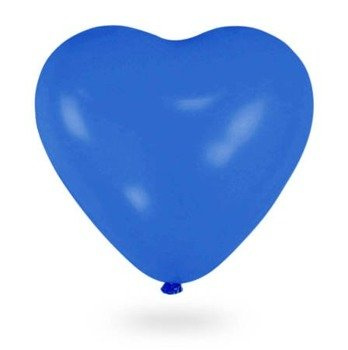 Balon lateksowy SERCE GIGANT  - niebieski