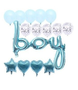 Balony zestaw BOY - 15szt 