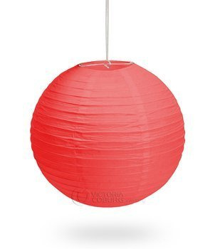 Lampion papierowy KULA – 40 cm, czerwony