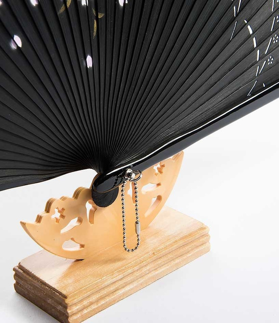 Wachlarz ORIENTALNY czarny