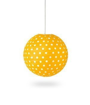 Lampion KULA papier DOT 30cm - pomarańczowy