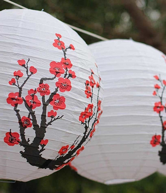 Lampion Papierowa Kula 20 cm Ornament Dekoracja na Przyjęcia i Wesela