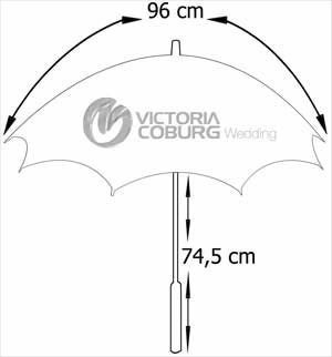 Parasolka ślubna Mia