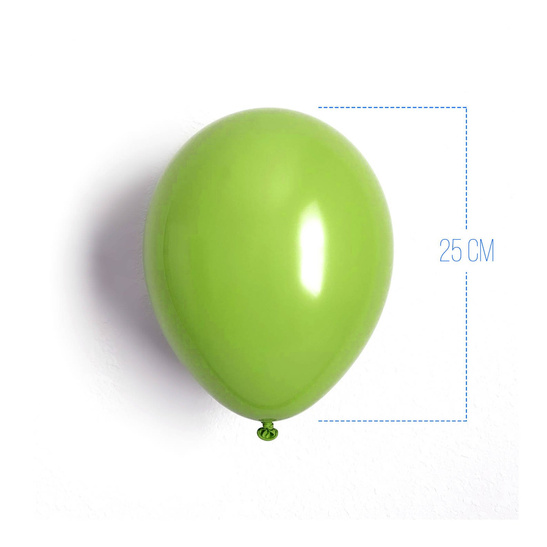 Balony lateksowe 25cm - 100szt. - zielone
