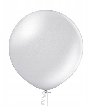 Balon Belbal B250 60 cm srebrny – dekoracja na przyjęcia i wesela