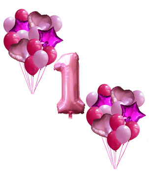 Zestaw balonów na 1 urodziny - 29szt