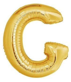 Balon foliowy 100cm - złota litera G